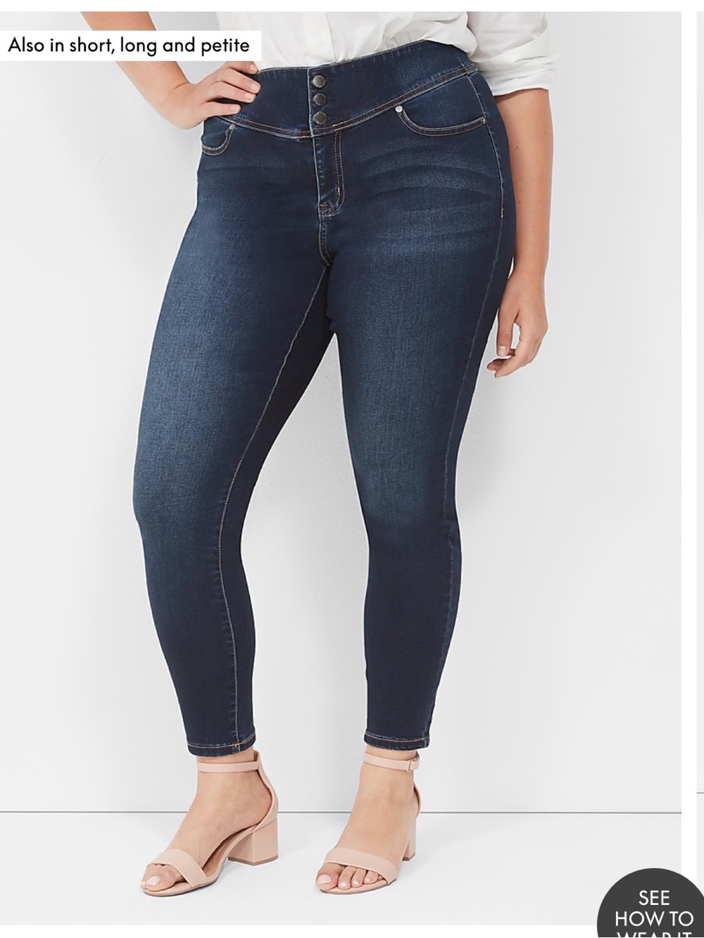 Lane Bryant High-rise jeggings, size 16